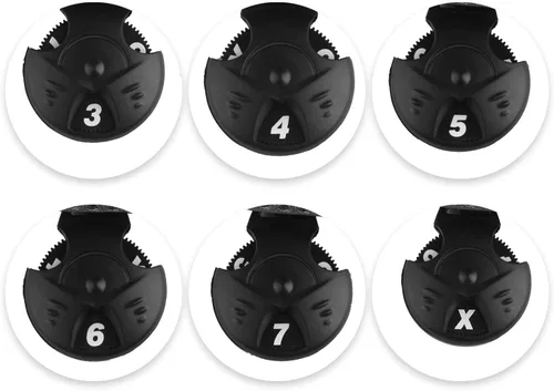 Vista 2 de Andux – Fundas de cabeza de palo de golf híbridos set de 4 con intercambiable Número Etiquetas con Dial No. Etiqueta Tubería de colores todos