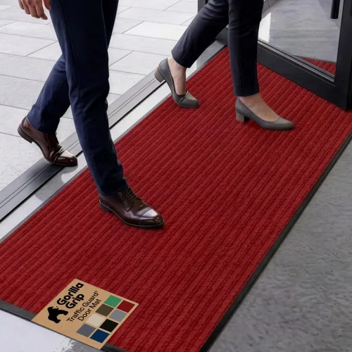 Vista 92 de GORILLA GRIP Traffic Guard - Tapete resistente para interiores y exteriores Negro