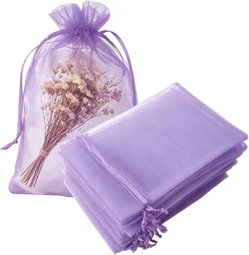 Vista 38 de Juego de 50 bolsas de organza de regalo con cordón azul aguamarina de 4 x 6 pulgadas para baby shower, Navidad, boda, recuerdos de fiesta, despedida