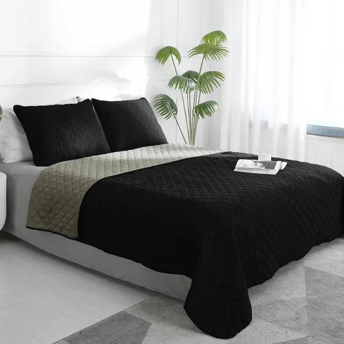 Vista 47 de Easy-Going - Juego de colcha reversible tamaño individual con 1 colcha y 1 funda de almohada, colcha de cama suave, colcha de microfibra ligera