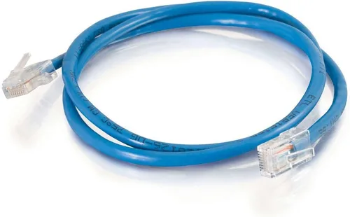 Vista 47 de C2G 24494 Cable cruzado Cat5e - Cable de conexión de red sin blindaje sin arranque, naranja (3 pies, 3.0 ft)