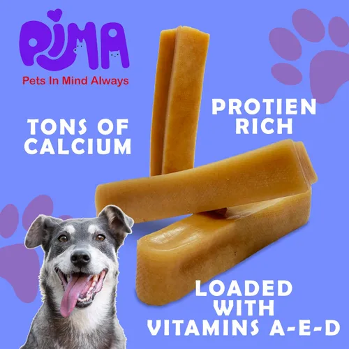 Vista 5 de PIMA - Masticables de queso canino, masticables naturales de yak para perros de 35 libras o más pequeños, sin lactosa, masticables de larga duración