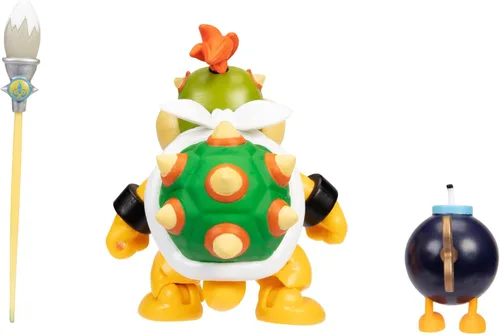 Vista 3 de Nintendo Joojee Super Mario Figura Bowser Jr. con pincel (ex), 3.9 in exclusivo, (13261)