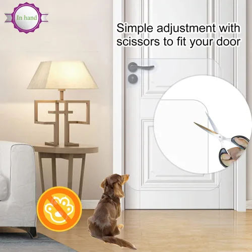 Vista 3 de In hand Protector transparente de arañazos para puerta de mascotas, protege tus muebles, cubierta flexible de lujo resistente