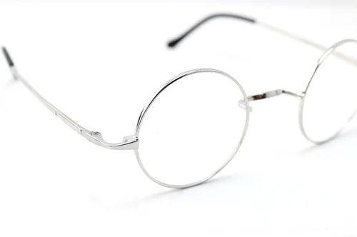 Vista 3 de Marco de gafas redondas retro de titanio puro sin almohadillas para la nariz