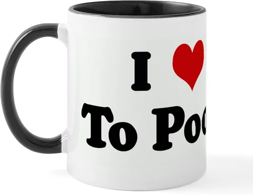 Vista 29 de CafePress Time To Poop Mugs Taza de café de cerámica de 11 oz (11.0 fl oz)