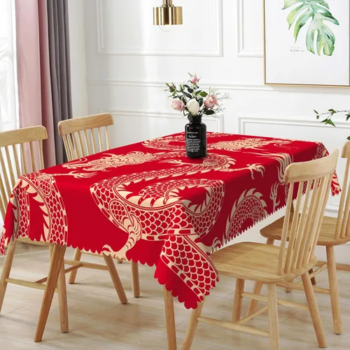 Vista 12 de Mantel rectangular de 60 x 120 pulgadas, estampado de pájaros en ramas, mantel decorativo impermeable y resistente a las manchas, para cocina