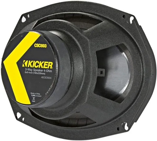 Vista 2 de Kicker CS Series - Par de altavoces coaxiales de audio para automóvil, 150 W, 6 x 9 pulgadas, color negro