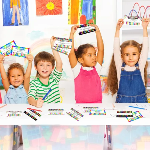 Vista 7 de 320 piezas de tarjetas perforadas, tarjetas de recompensa de lealtad de incentivo, tarjetas de premio para estudiantes, tarjetas de lealtad
