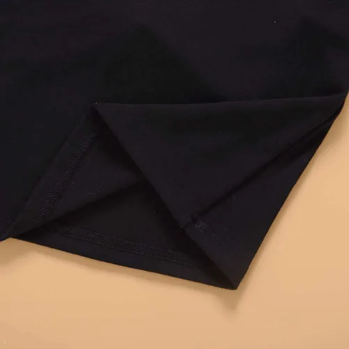 Vista 7 de Mubineo Camiseta básica de algodón de manga larga con cuello alto y cuello alto para bebé niña