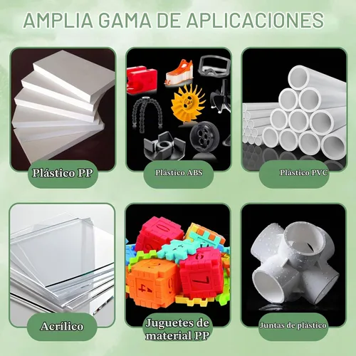 Vista 5 de Pegamento de plástico, adhesivo de plástico de 4.1 fl oz con cepillo, pegamento transparente súper fuerte para PP, ABS, PVC, acrílico, miniaturas