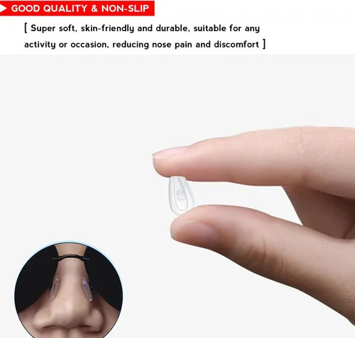 Vista 4 de OOWLIT 5 pares de almohadillas transparentes para la nariz compatibles con Oakley Tincup OX3184/Conductor 6 OO4106/Conductor 8 OO4107/Savitar OO6047
