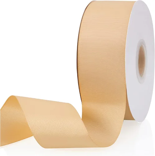 Vista 11 de Cinta de grogrén de doble cara de color liso azul bebé de 1-1/2 pulgadas x 50 yardas para envolver regalos, bodas, fiestas, manualidades, lazos