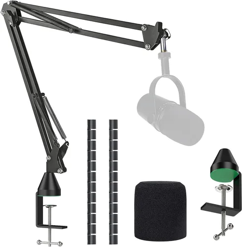 Vista 10 de YOUSHARES Extensión de soporte de micrófono, tubo de extensión de micrófono macho de 5/8 pulgadas hembra a 5/8 pulgadas para soportes de escritorio