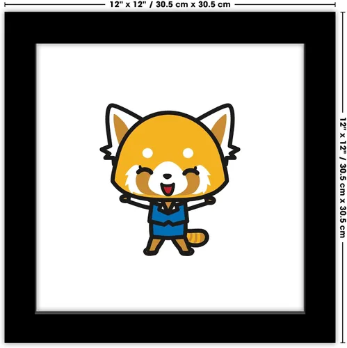 Vista 6 de Trends International Gallery Pops Sanrio Aggretsuko Retsuko - Póster de pared, 12.00 x 12.00 pulgadas, versión de marco negro