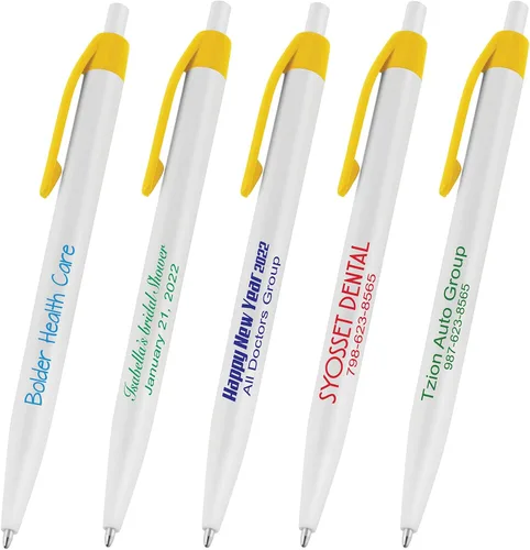 Vista 10 de 50 bolígrafos negros impresos en Estados Unidos, bolígrafo de tinta de escritura personalizado, impreso con tu logotipo y texto