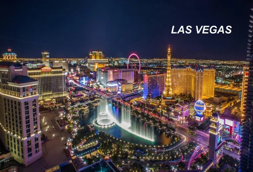 Vista 2 de Nevada USA United States - Imanes para nevera (1 pieza, estilo: Las Vegas #K2)