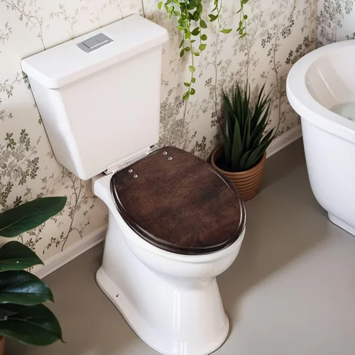 Vista 6 de Resina de asiento de inodoro redondo para baño doméstico
