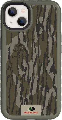 Vista 33 de cellhelmet Mossy Oak Agua Yellowfin Funda de doble capa en morado lila diseñada para iPhone 13 Pro Max a prueba de golpes y caídas, duradera