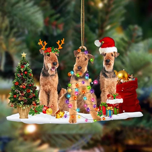 Vista 38 de Nazenti Adorno de Navidad personalizado con amigos Affenpinscher – Adorno de perro personalizado para amantes de las mascotas, acrílico plano