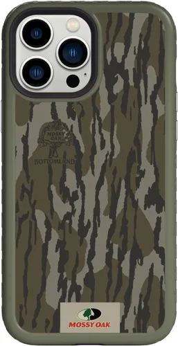Vista 11 de cellhelmet Mossy Oak Agua Yellowfin Funda de doble capa en morado lila diseñada para iPhone 13 Pro Max a prueba de golpes y caídas, duradera