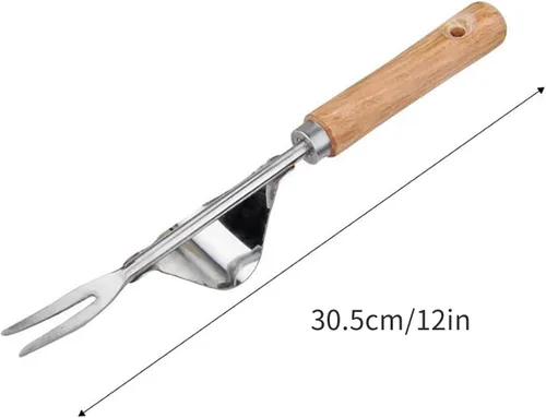 Vista 7 de WITYUKE Herramientas manuales para desmalezar Herramienta de extracción de malezas de jardín con mango ergonómico pequeño, a prueba de flexión