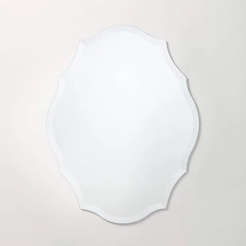 Vista 17 de Better Bevel - Espejo redondo sin marco, espejo circular de pared de baño de 24 pulgadas de diámetro con borde biselado