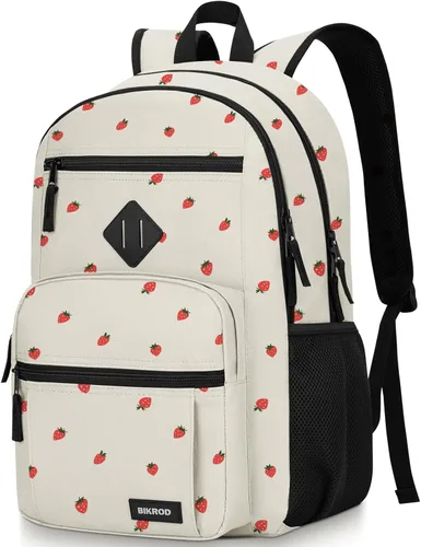 Vista 9 de BIKROD P28 - Mochila para portátil de 15.6 pulgadas, Beige, Moderno