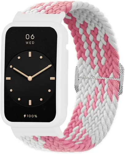 Vista 5 de Senter Correa de repuesto de liberación rápida de nailon suave para Huawei Band 7 pro Smart Watch
