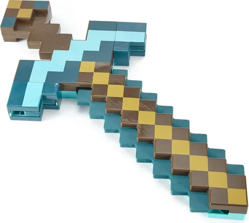 Vista 4 de Mattel Minecraft Transforming Diamond Sword & Pick-Axe