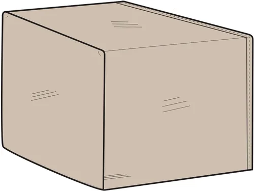 Vista 7 de Fundas protectoras modulares con secciones traseras redondeadas, de un solo tamaño, grises, Gris