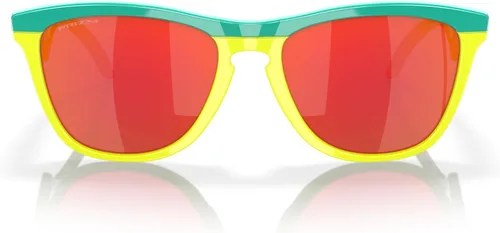 Vista 9 de Oakley Montura de gafas de sol para hombre, lentes de zafiro Prizm Azul ácido mate
