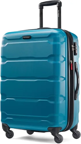 Vista 3 de Samsonite Omni - Juego de 3 piezas con accesorios para equipaje Azul Caribe Equipaje rígido con ruedas