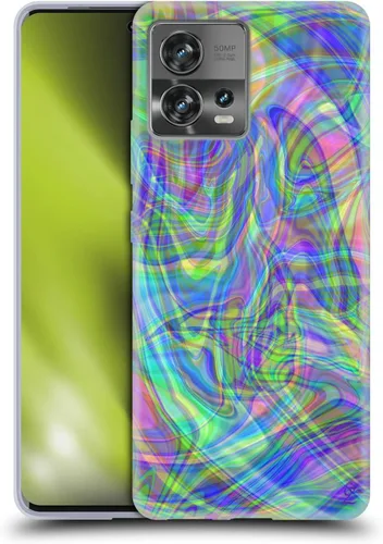 Vista 15 de Head Case Designs Officially Licensed Suzan Lind Carnival Colours & Patterns Soft Gel Case Compatible with Motorola Moto Edge 30 Fusion