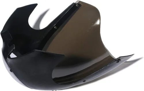 Vista 5 de Green-L Black Cafe Racer 5 3/4 "Faro delantero carenado parabrisas apto para Harley Sportster XL883 XL1200