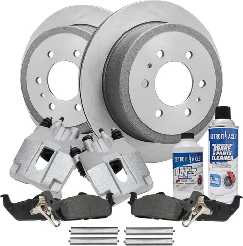 Vista 31 de Detroit Axle - Rotores de freno para Chrysler 200 2015 2016 2017, Rotores de freno de disco de reemplazo: 12.01" pulgadas delantero y 10.95