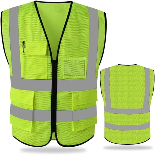 Vista 7 de FEimaX Chaleco de seguridad de alta visibilidad Chalecos de trabajo