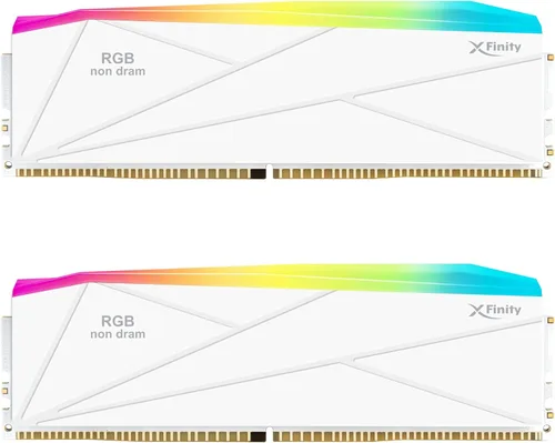 Vista 5 de V-Color Manta XFinity DDR5 RGB - Solución de llenado - 2 módulos - 0 GB de RAM - Compatible con Intel/AMD - Negro con barra de luz