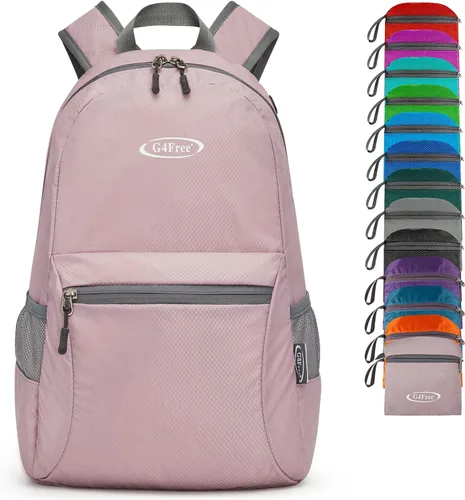 Vista 20 de G4Free Mochila plegable ligera de 20L para viajes, senderismo, mochila plegable para hombres y mujeres