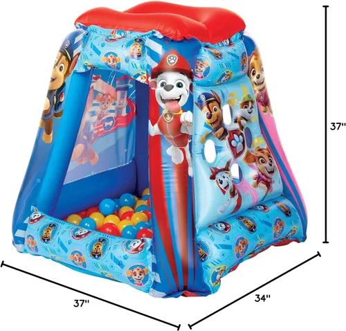 Vista 8 de Paw Patrol Pozo de pelotas para niños con 20 pelotas
