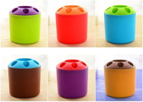 Vista 3 de DOITOOL Soportes para cepillos Soporte circular para cepillos de dientes, soporte para pasta de dientes, soporte para pasta de dientes, soporte