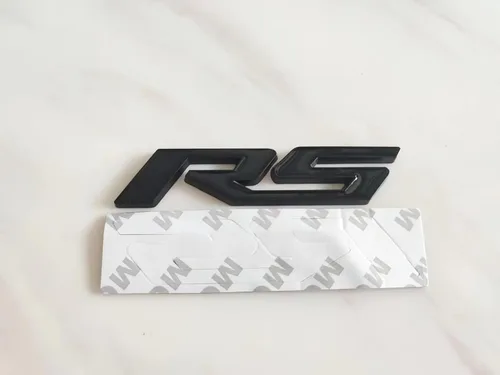 Vista 3 de 2 calcomanías de insignia RS adecuadas para autos y camiones de la serie RS (negro)