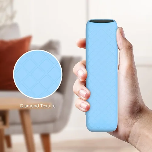 Vista 5 de Funda para Onn Google TV 4K Pro Remote Control 2025, funda de protección completa con cordón, funda de silicona suave para control remoto Onn Google