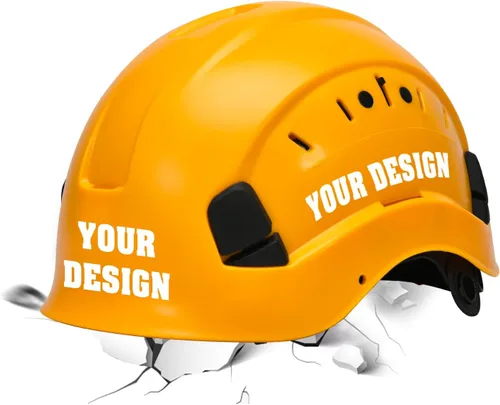 Vista 13 de Casco de seguridad con logotipo personalizable, protector para la cabeza, para trabajo al aire libre (naranja (nuevo estándar))