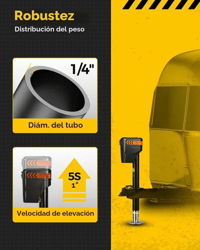 Vista 5 de KYX Gato eléctrico para remolque de 3500 libras, Elec A-Frame Tongue Jack
