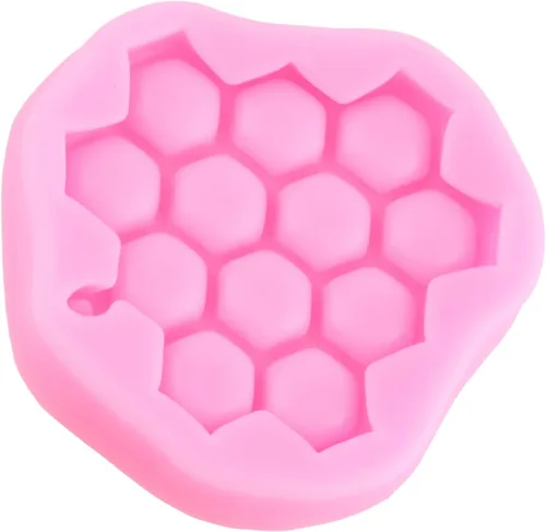 Vista 8 de Molde de silicona para colmena de abeja para decoración de tartas, decoración de cupcakes, pasta de goma de chocolate, arcilla polimérica