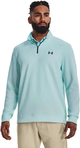Vista 15 de Under Armour Suéter Storm SweaterFleece para hombre con cuarto de cremallera (001) negro/blanco/negro