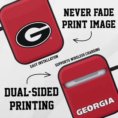 Vista 2 de Georgia Bulldogs HDX - Funda compatible con Apple AirPods Gen 1 y 2 (clásico)