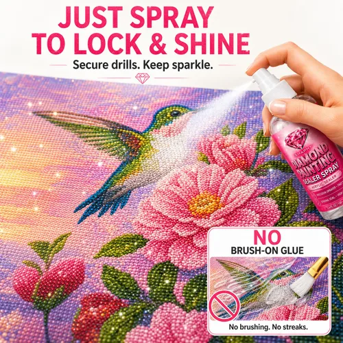 Vista 7 de Diamond Art Sellador en aerosol, sellador de acabado brillante de 3.4 fl oz
