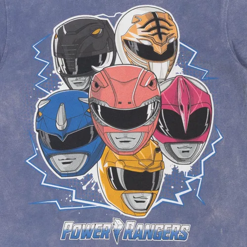 Vista 9 de Power Rangers Pink Ranger - Paquete de 2 camisetas para niños pequeños y grandes, Dorado, metálico, plateado